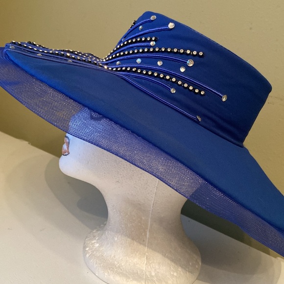 Gorgeous Royal Blue Church Dress Hat by Mr. Hi's Gorgeous Royal Blue Church Dress Hat by Mr. Hi's